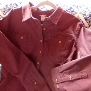 Duluth Trading 2XL DDBL Button Canvas Shirt